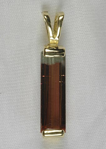 Image for 14K BI-COLOR TOURMALINE PENDANT 4.86 CARAT GEM
