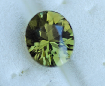 Image for Brilliant!! Nigeria Tourmaline Olive Color 3.45 carat ** VIDEO **