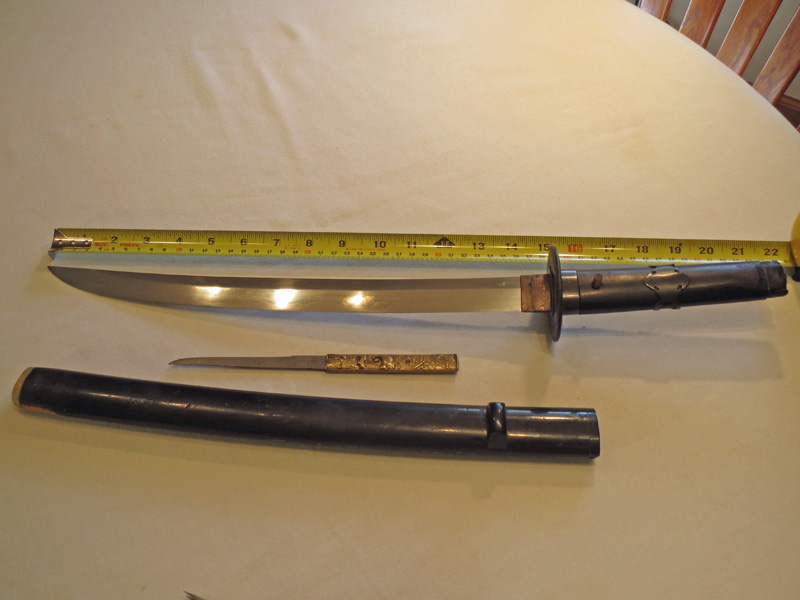 Image for Muromachi Period Japanese Wakizashi with Kogatana  37 cm Nagasa