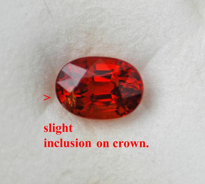 Image for Glows!! Nigeria Natural Spessatite Garnet 2.24 carat  ** VIDEO **