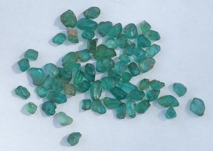 Image for Madagascar Natural Apatite Neon Facet Rough Parcel 164.7 tcw