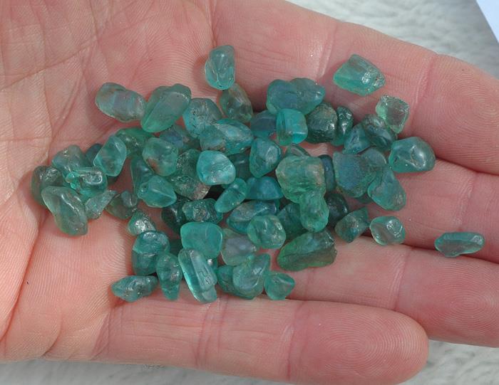 Image for Madagascar Natural Apatite Neon Facet Rough Parcel 164.7 tcw