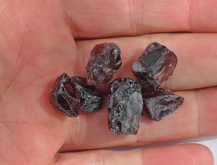 Image for Tanzania Natural Red Almandine Garnet Facet Rough Lot 93 tcw