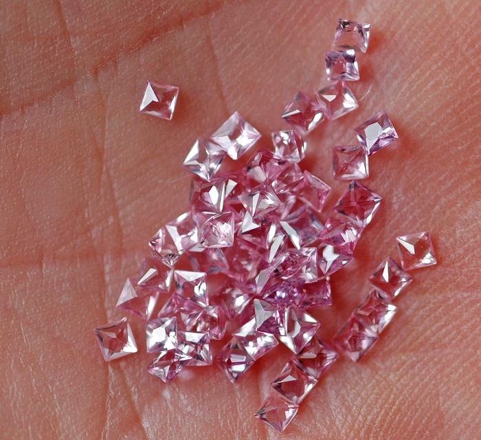 Image for SUPER DEAL!! $$ Natural Sri Lanka Pink Sapphire Princess Cut Melee Lot 3.42 tcw