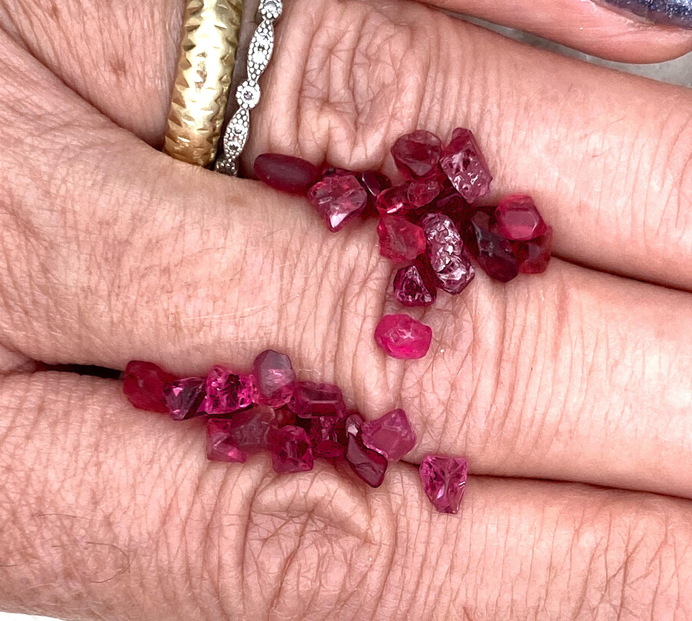 Image for Burma Natural Spinel Crystals Parcel 12.10 tcw.  ** VIDEO **