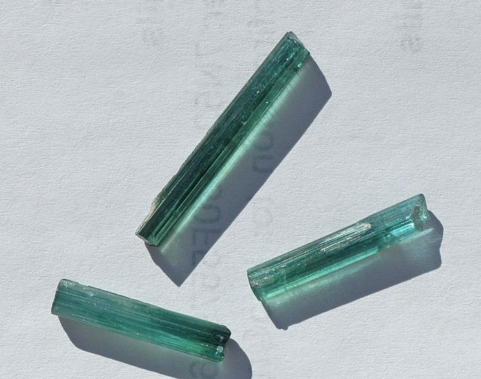 Image for Afghanistan Natural Neon Blue Tourmaline Crystals  14.18 tcw