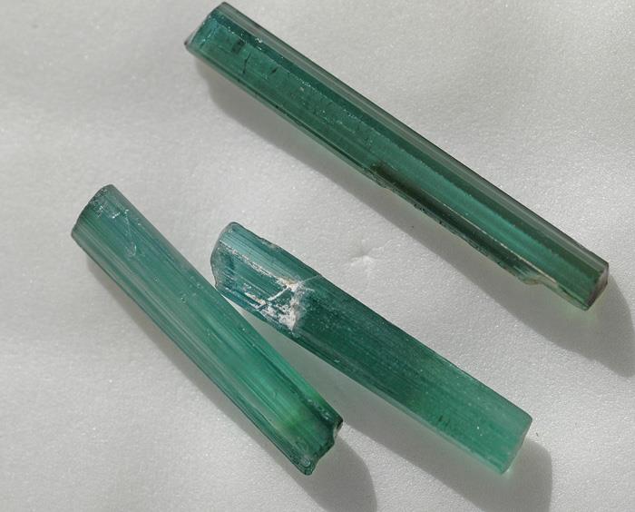 Image for Afghanistan Natural Neon Blue Tourmaline Crystals  14.18 tcw