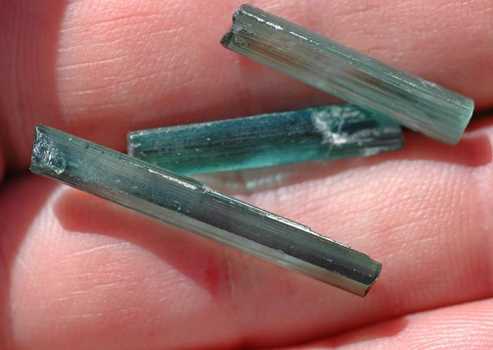 Image for Afghanistan Natural Neon Blue Tourmaline Crystals  14.18 tcw