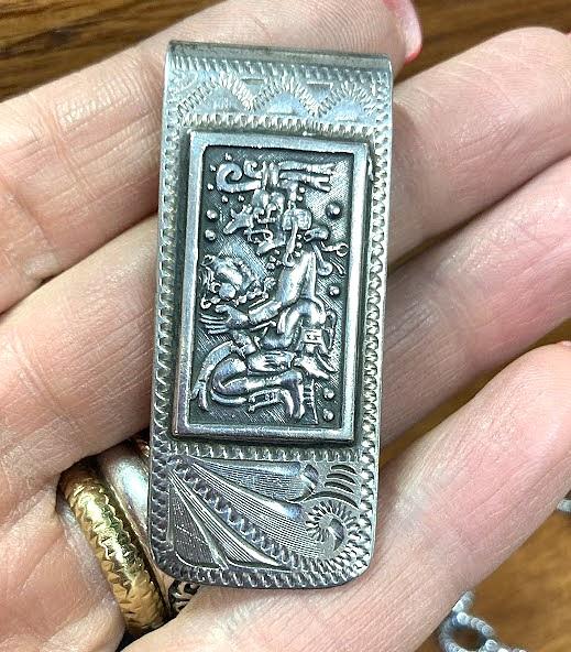 Image for Solid 925 Sterling Silver Money Clip- ESTATE