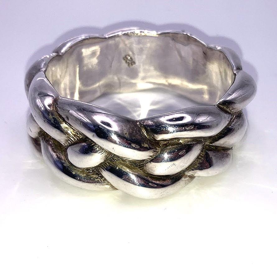 Image for Electroform Vintage Sterling Silver Large Bangle Bracelet - ESTATE