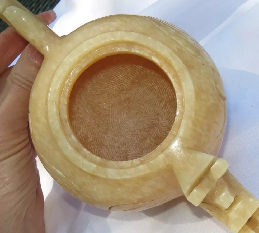 Image for Onyx Alabaster Teapot set with 4 cups