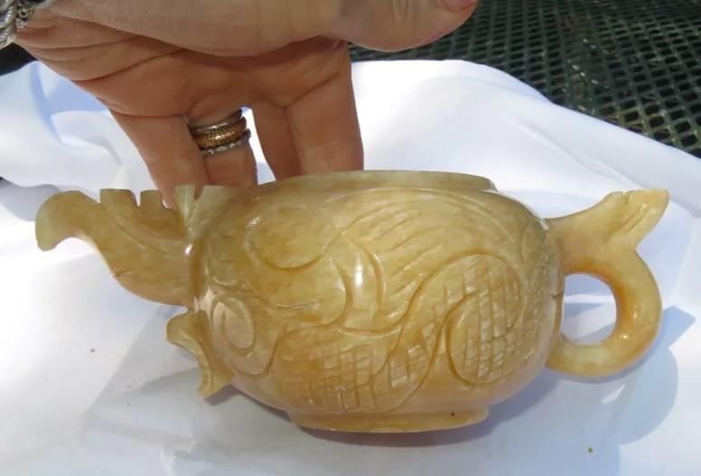 Image for Onyx Alabaster Teapot set with 4 cups