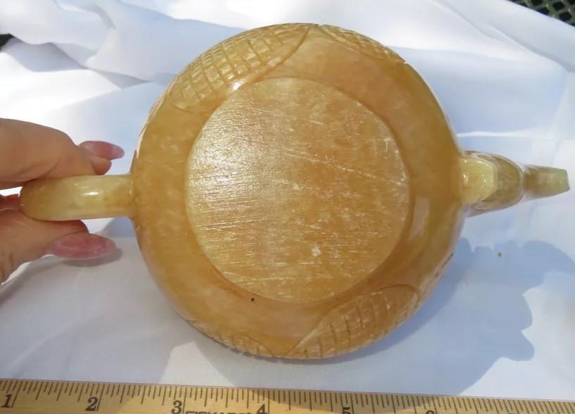 Image for Onyx Alabaster Teapot set with 4 cups