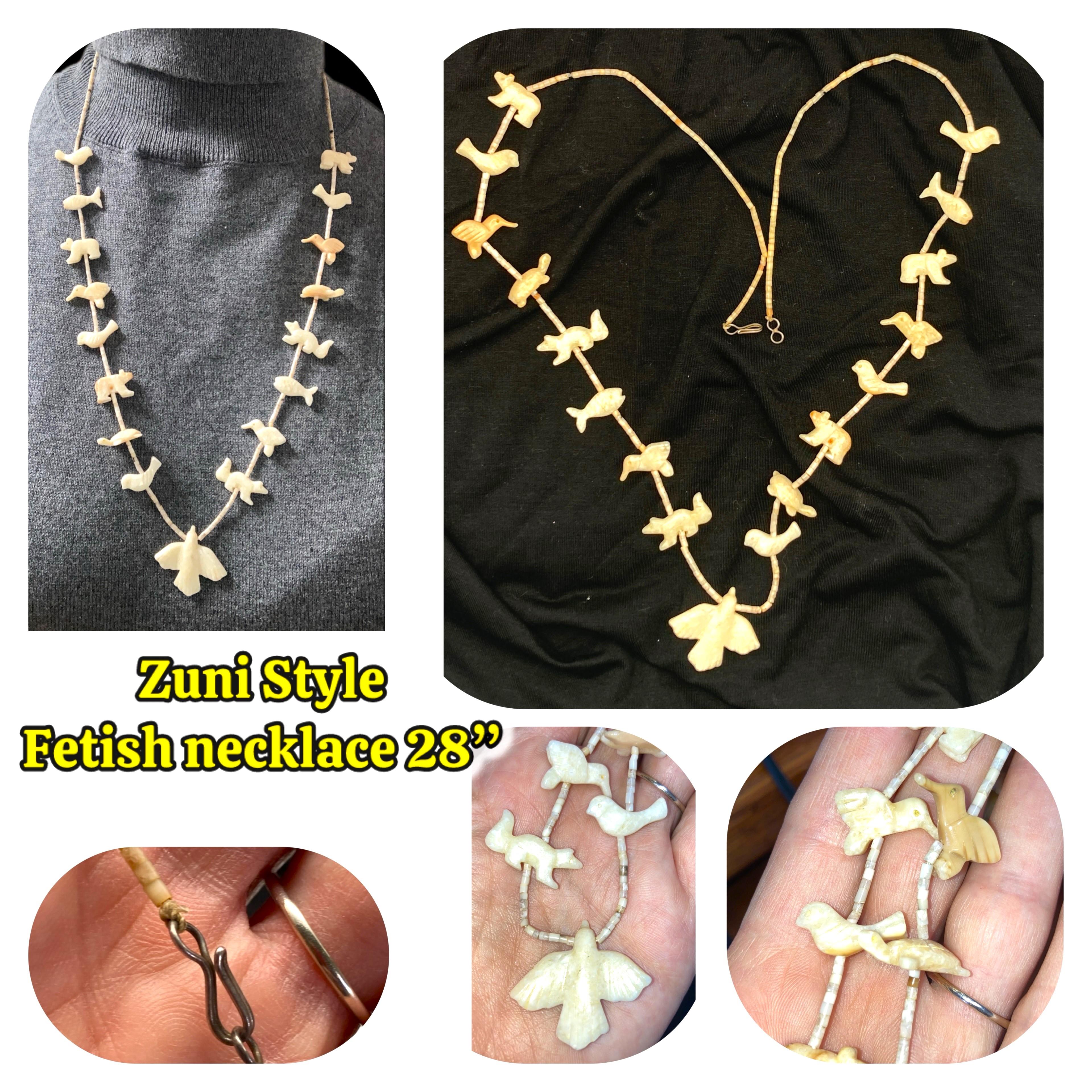 Image for Estate- Zuni Style Fetish Necklace 28 inch