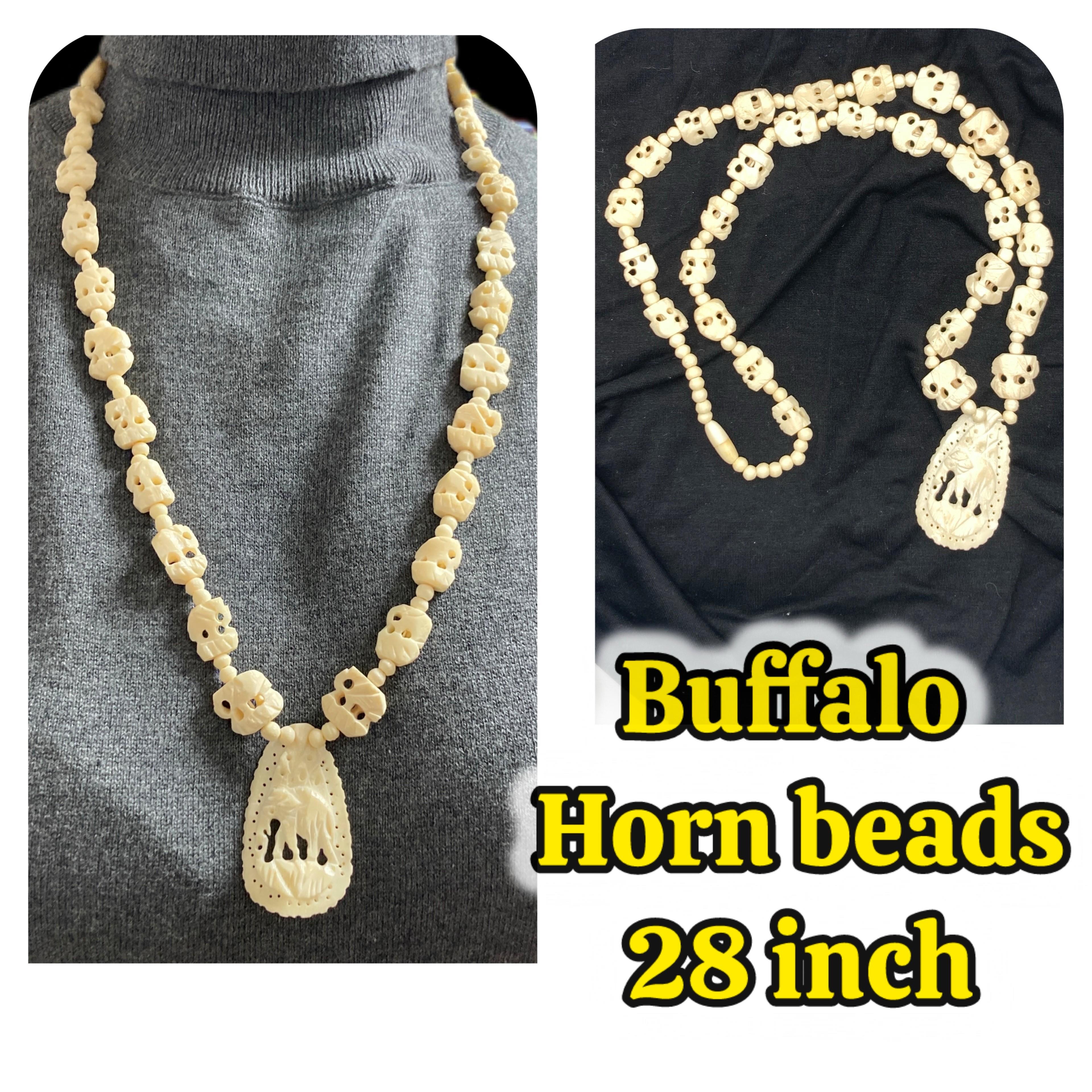 Image for Estate-Carved Natural Horn - Faux Ivory 28 inch