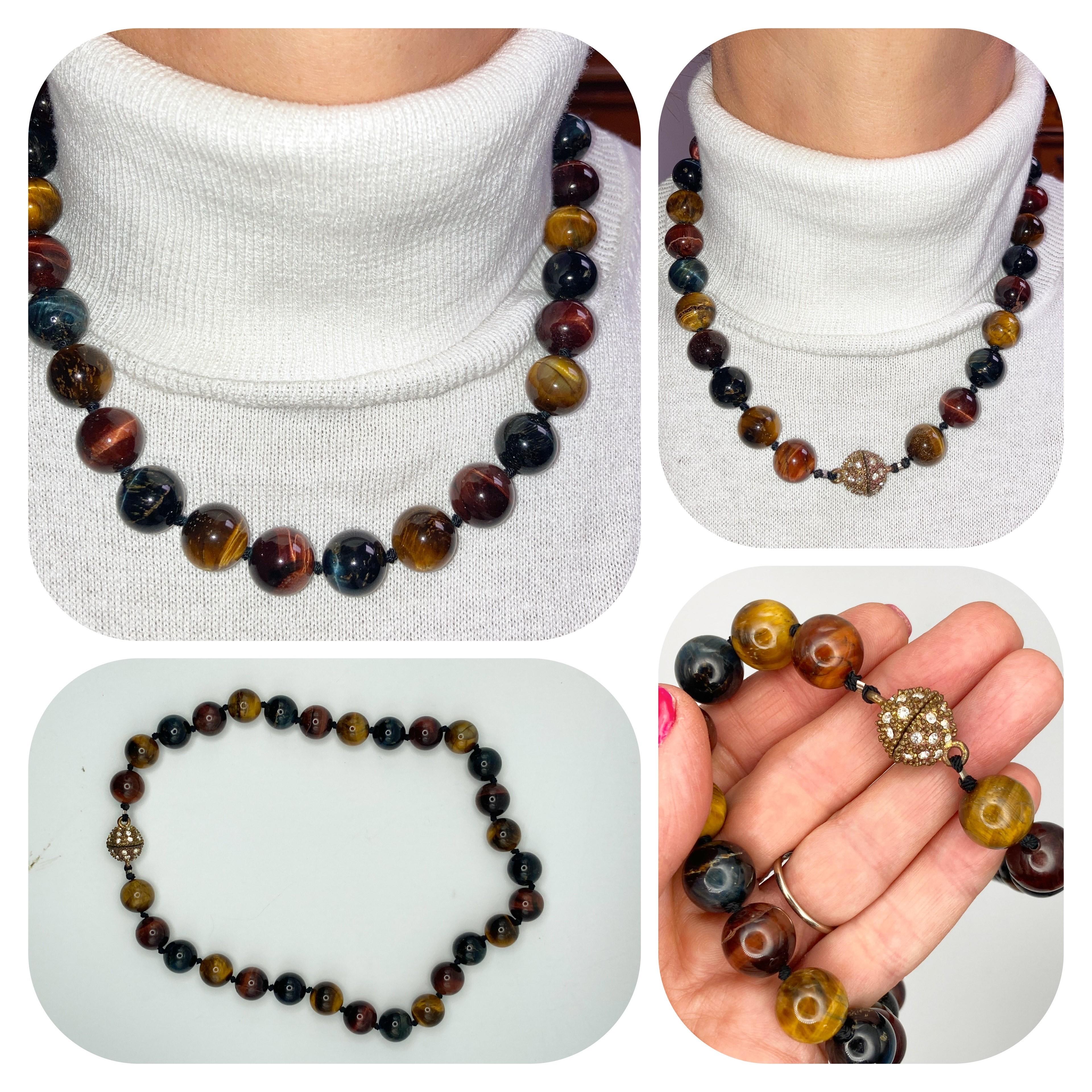 Image for Tigereye bead strand 18 "
