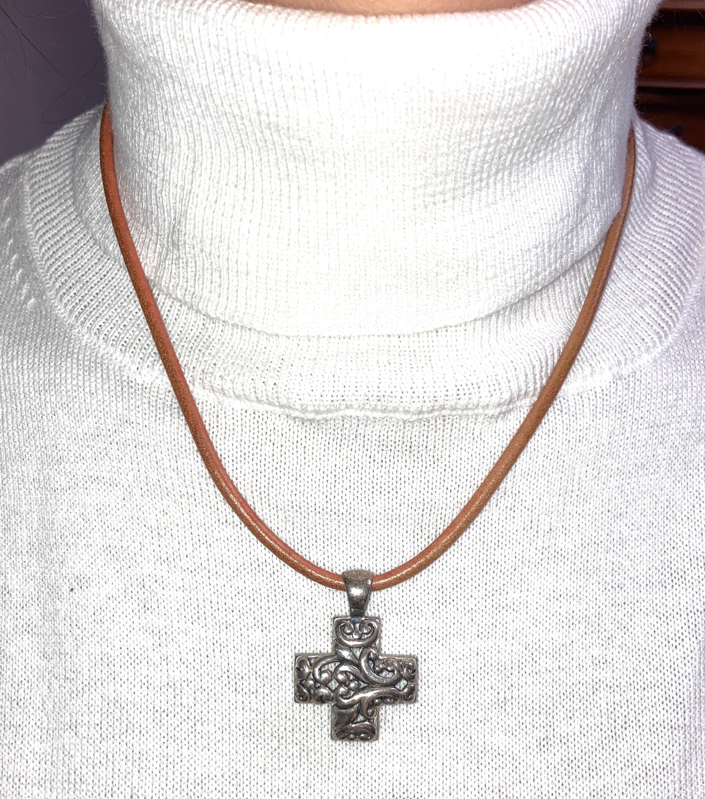 Image for sterling silver cross pendant
