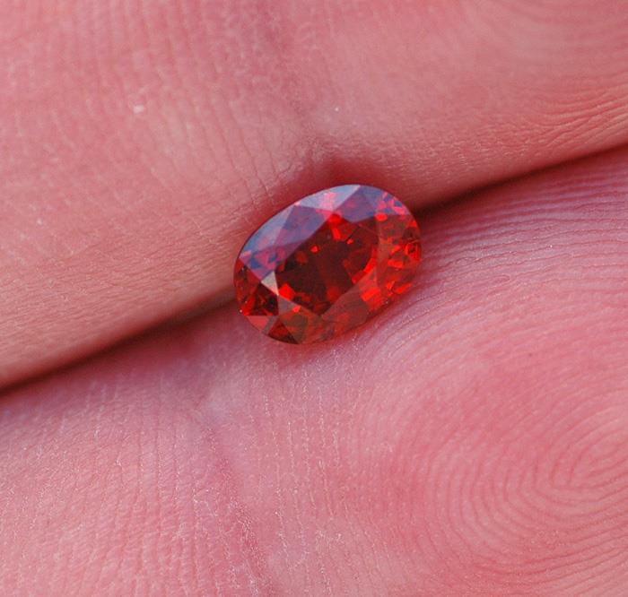 Image for Nigeria Natural Red Spessartite Garnet 1.26 carat   ** VIDEO **