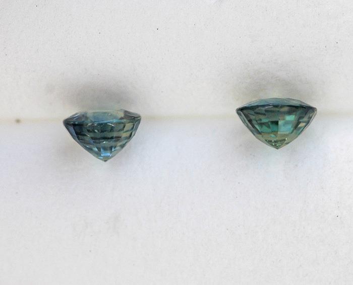 Image for Tanzania Natural Unheated Sapphire Pair 1.23 carat  ** VIDEO **