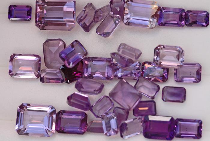 Image for WOW!!! Natural Amethyst Emerald Cut Parcel 35.9 tcw  ** VIDEO **