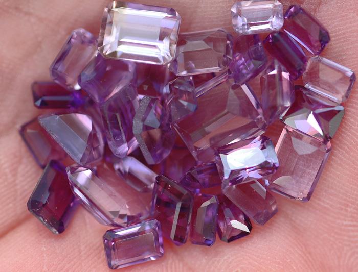 Image for WOW!!! Natural Amethyst Emerald Cut Parcel 35.9 tcw  ** VIDEO **