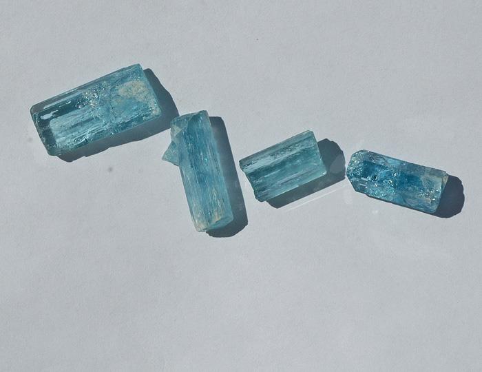 Image for Vietnam Natural Double Blue Aquamarine Facet Rough Lot 37.8 tcw
