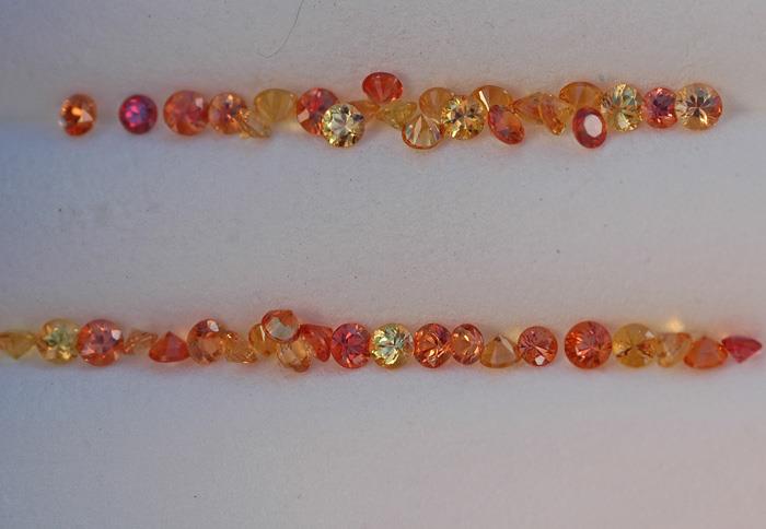 Image for Natural Songea Tanzania Sapphire Melee Lot 4.32 tcw  ** VIDEO **