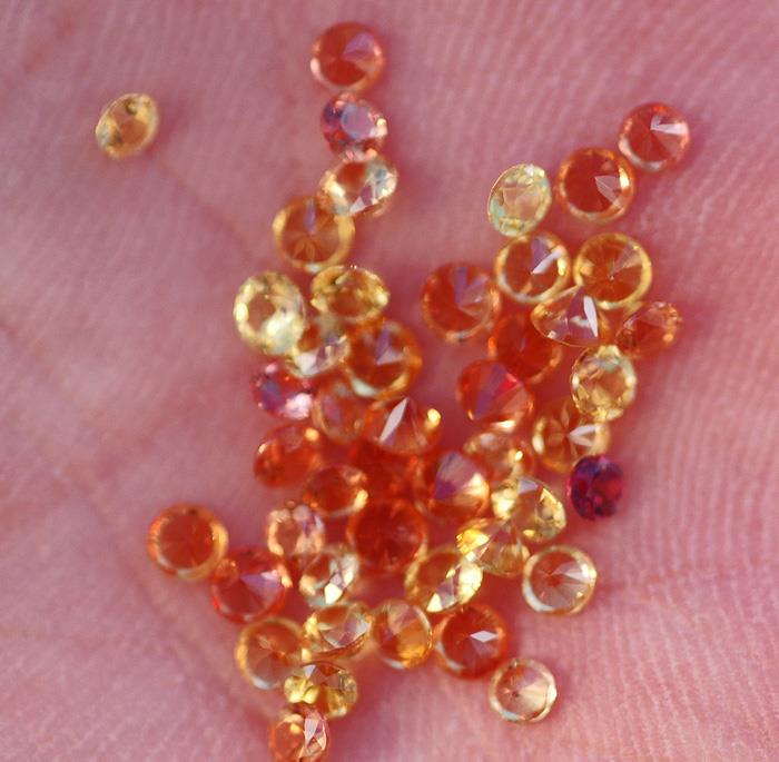 Image for Natural Songea Tanzania Sapphire Melee Lot 4.32 tcw  ** VIDEO **