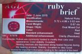 Image for AGL BRIEF ** Natural Ruby Heated 0.87 ct  ** VIDEO **