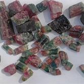 Image for Natural Bi Color Brazilian Tourmaline Cabochon Rough Lot 626.3 tcw