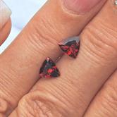 Image for LOVELY!! Madagascar Natural Matched Pair Garnets 2.57 tcw.  ** VIDEO **