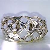 Image for Taxco Mexico SS Woven Cuff Bracelet - ESTATE