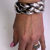 Image for Electroform Vintage Sterling Silver Large Bangle Bracelet - ESTATE