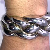 Image for Electroform Vintage Sterling Silver Large Bangle Bracelet - ESTATE