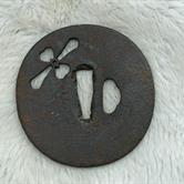 Image for Antique Authentic Japanese Sword Iron Tsuba