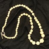 Image for Estate-Carved Natural Buffalo Horn SS Clasp 25 inch