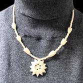 Image for Estate-Carved Natural Horn - Faux Ivory 19 inch