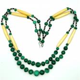 Image for Estate Malachite Beads 28 inch