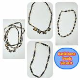 Image for Estate Batik None beads set of 3