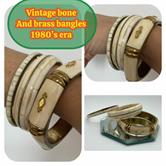 Image for Ox/ Buffalo Horn Bangle Bracelets Set of 3 - ESTATE