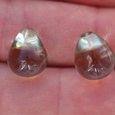 Image for Brazil Natural Green Quartz Pair 22.87 tcw ** VIDEO **