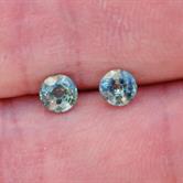 Image for Tanzania Natural Unheated Sapphire Pair 1.23 carat  ** VIDEO **