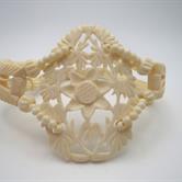 Image for Natural Bone Carved Bracelet 8 inch- ESTATE