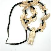 Image for Vintage Kachina Native American Sunflower Maiden Fetish Necklace