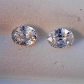 Image for Natural Vietnam White Zircon Pair 4.10 tcw