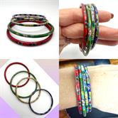 Image for Estate Vintage Cloisonne bangles set of 4