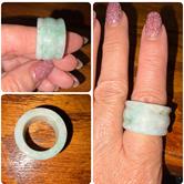 Image for Jade Polished Eternity Band- Wide size 8.5-9