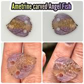 Image for Carved Ametrine Angel Fish 17.29 carats