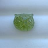 Image for Tanzania Natural Grossularite Garnet Owl Head Carving 9.42 carat  ** VIDEO **