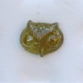 Image for Tanzania Natural Grossularite Garnet  Owl Head Carving 10.99 carat